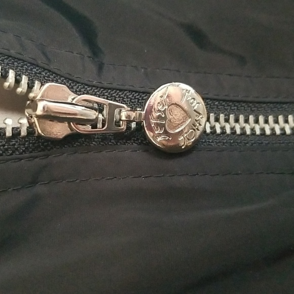 Betsey Johnson Anorak Funnel Neck Jacket Womens Size Medium Fun Leopard Lining - Picture 4 of 8